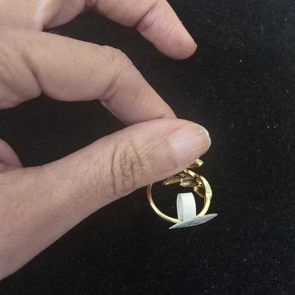 21kgp Dubai Jewelry Elegant Gold Leaf Ring - Picture 8 of 10